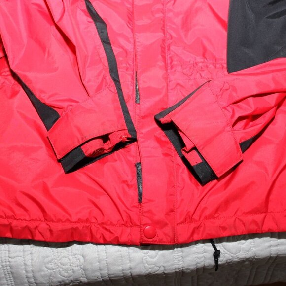 Marmot Womens GoreTex Jacket Raincoat Size Medium Red Black Outdoor Fall Winter - Picture 7 of 9